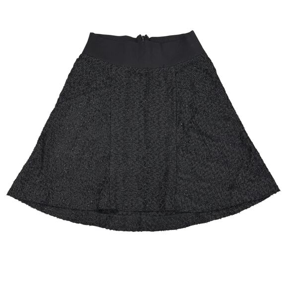 MAJE Embellished Black A-Line Skirt Sz Small - Picture 2 of 8